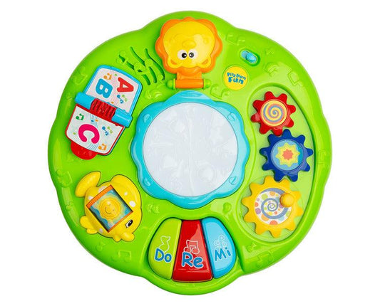 Educational Musical ZOO Table from TOYZ is an electronic novelty for the youngest. The table is equipped with a speaker playing different melodies depending on the toy the child is playing with.
