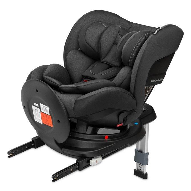 The Rio car seat is designed for children from 40 to 105 cm tall and up to 22 kg. It has an easy-to-install base and a stabilizing leg. It can be easily installed using the ISOFIX attachments built into the base. Placing a child in the seat is much easier thanks to the 360 ° rotation function, and the base with a limiter makes the seat universal and fits most cars. Rich equipment with inserts allows you to adjust the seat to the height and weight of the child from the first days of life.