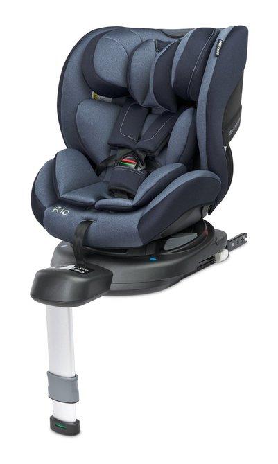 The Rio car seat is designed for children from 40 to 105 cm tall and up to 22 kg. It has an easy-to-install base and a stabilizing leg. It can be easily installed using the ISOFIX attachments built into the base. Placing a child in the seat is much easier thanks to the 360 ° rotation function, and the base with a limiter makes the seat universal and fits most cars. Rich equipment with inserts allows you to adjust the seat to the height and weight of the child from the first days of life.