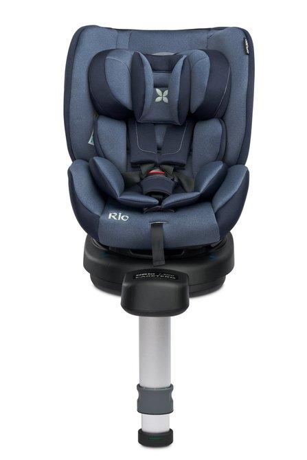 The Rio car seat is designed for children from 40 to 105 cm tall and up to 22 kg. It has an easy-to-install base and a stabilizing leg. It can be easily installed using the ISOFIX attachments built into the base. Placing a child in the seat is much easier thanks to the 360 ° rotation function, and the base with a limiter makes the seat universal and fits most cars. Rich equipment with inserts allows you to adjust the seat to the height and weight of the child from the first days of life.