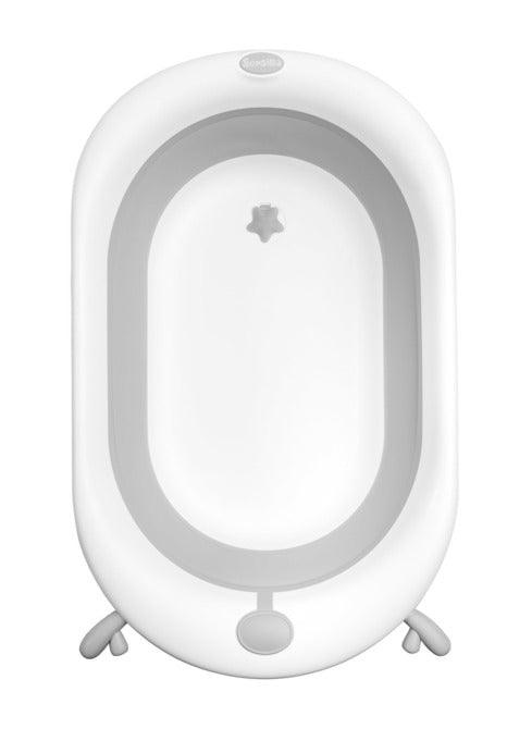 Foldable bathtub for small bathrooms and travels.It folds flat which makes it possible to save a lot of space in the apartment or a car. The bathtub has a classic shape and is decorated with cute deer horns. It can be used from the first days of baby’s life until he/she is ready for a bath in a traditional bath tub. It is made of durable and skin-friendly material. Additionally, the legs of the bathtub are equipped with anti-slip pads which prevent sliding and a blockade against self-folding.