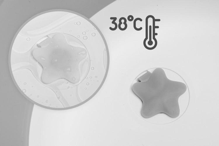 Foldable bathtub for small bathrooms and travels.It folds flat which makes it possible to save a lot of space in the apartment or a car. The bathtub has a classic shape and is decorated with cute deer horns. It can be used from the first days of baby’s life until he/she is ready for a bath in a traditional bath tub. It is made of durable and skin-friendly material. Additionally, the legs of the bathtub are equipped with anti-slip pads which prevent sliding and a blockade against self-folding.