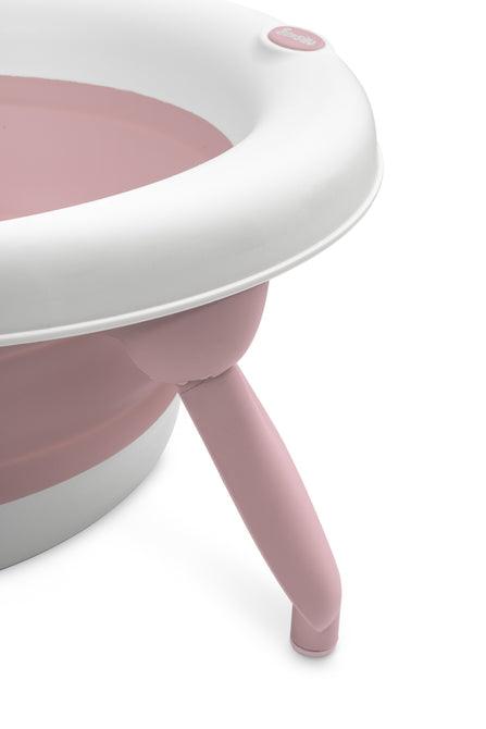 Foldable bathtub for small bathrooms and travels.It folds flat which makes it possible to save a lot of space in the apartment or a car. The bathtub has a classic shape and is decorated with cute deer horns. It can be used from the first days of baby’s life until he/she is ready for a bath in a traditional bath tub. It is made of durable and skin-friendly material. Additionally, the legs of the bathtub are equipped with anti-slip pads which prevent sliding and a blockade against self-folding.