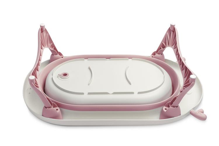 Foldable bathtub for small bathrooms and travels.It folds flat which makes it possible to save a lot of space in the apartment or a car. The bathtub has a classic shape and is decorated with cute deer horns. It can be used from the first days of baby’s life until he/she is ready for a bath in a traditional bath tub. It is made of durable and skin-friendly material. Additionally, the legs of the bathtub are equipped with anti-slip pads which prevent sliding and a blockade against self-folding.