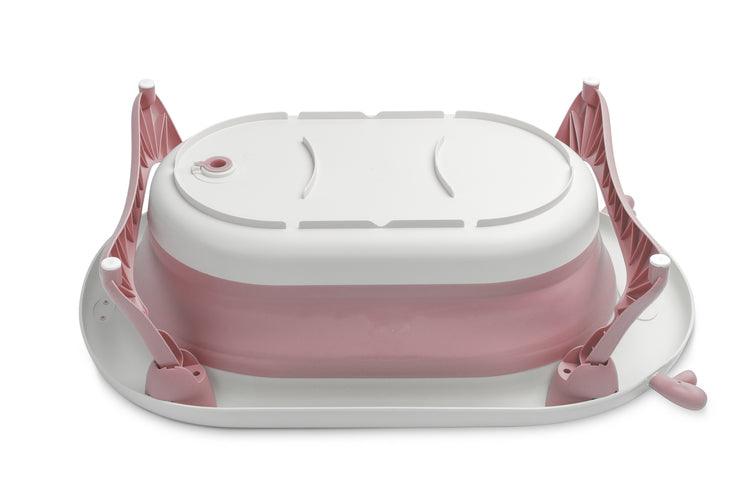 Foldable bathtub for small bathrooms and travels.It folds flat which makes it possible to save a lot of space in the apartment or a car. The bathtub has a classic shape and is decorated with cute deer horns. It can be used from the first days of baby’s life until he/she is ready for a bath in a traditional bath tub. It is made of durable and skin-friendly material. Additionally, the legs of the bathtub are equipped with anti-slip pads which prevent sliding and a blockade against self-folding.