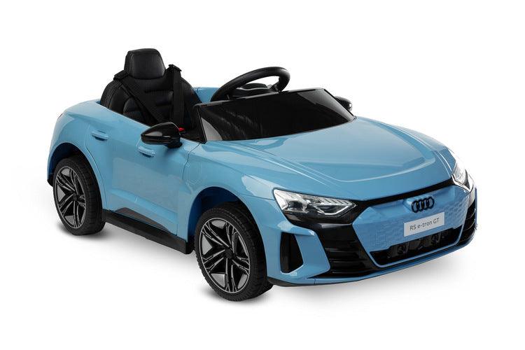 The Audi RS E-Tron GT from Toyz is a unique battery-powered vehicle for children. The design elements of the "adult" model were faithfully reproduced. The V-shaped rear beam of lights, the X-shaped headlamps and the entire body with the dynamic proportions of the GT inspired by sporty dynamics are noteworthy. As befits a real Audi sports car, it has a 4-wheel drive. Comfort and safety of play are ensured by: shock absorbers, EVA foam wheels, eco-leather seat, 3-point belts, slow start and automatic brake.