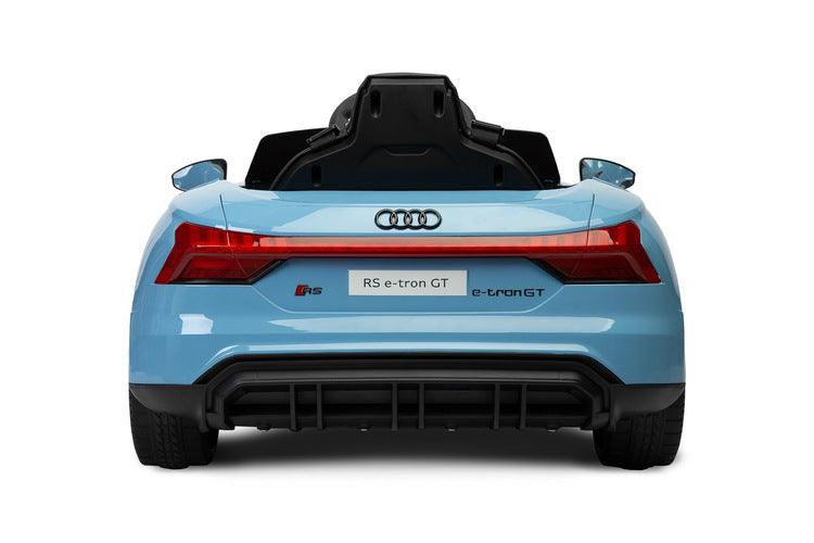 The Audi RS E-Tron GT from Toyz is a unique battery-powered vehicle for children. The design elements of the "adult" model were faithfully reproduced. The V-shaped rear beam of lights, the X-shaped headlamps and the entire body with the dynamic proportions of the GT inspired by sporty dynamics are noteworthy. As befits a real Audi sports car, it has a 4-wheel drive. Comfort and safety of play are ensured by: shock absorbers, EVA foam wheels, eco-leather seat, 3-point belts, slow start and automatic brake.