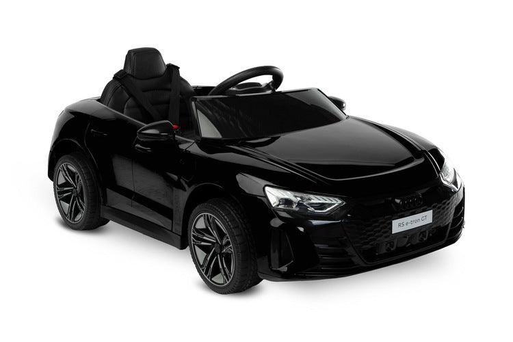 The Audi RS E-Tron GT from Toyz is a unique battery-powered vehicle for children. The design elements of the "adult" model were faithfully reproduced. The V-shaped rear beam of lights, the X-shaped headlamps and the entire body with the dynamic proportions of the GT inspired by sporty dynamics are noteworthy. As befits a real Audi sports car, it has a 4-wheel drive. Comfort and safety of play are ensured by: shock absorbers, EVA foam wheels, eco-leather seat, 3-point belts, slow start and automatic brake.