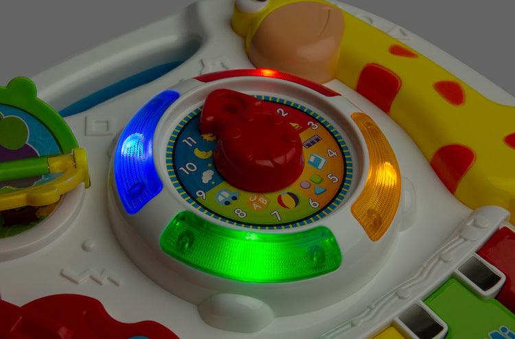 Educational Musical Table from TOYZ is a lot of great fun for every child. The toy is equipped with a loudspeaker that plays many melodies when the child touches its elements.