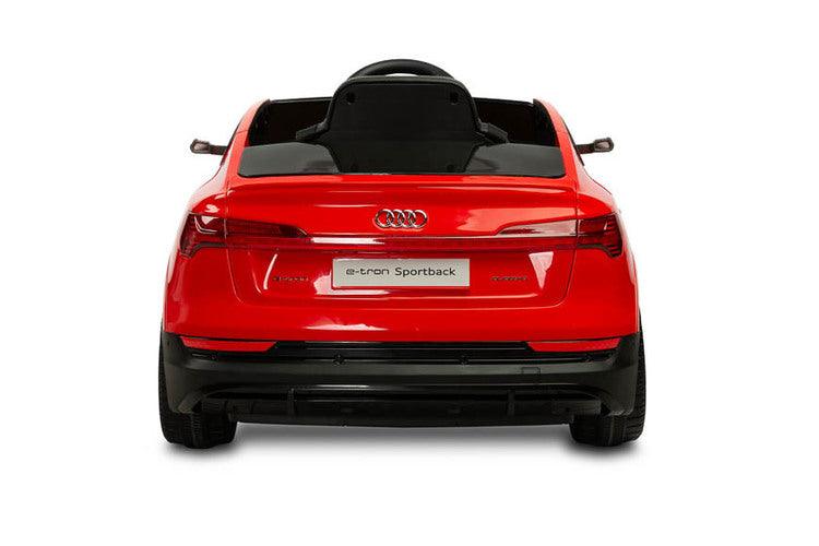 Audi E-tron Sportback is a Toyz licensed battery car that combines elegant design with the dynamism of an electric drive. Modern narrow mirrors and a combined rear light beam. The inner strength of the E-tron Sportback is the all-wheel drive with 45 W motors. They are powered by a 7 Ah battery. Comfort and safety of play are ensured by rear shock absorbers, EVA foam wheels, eco-leather seat, 3-point belts, slow start, two speed modes and an automatic brake.