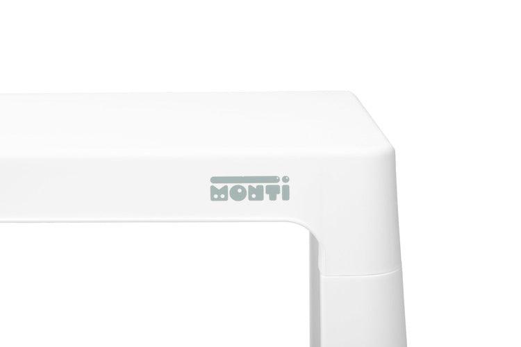 Monti is a versatile children's table with chairs. With its help, you can easily create a corner for artistic work or fun both at home and outdoors. The set is made of high-quality plastic - safe & resistant to various weather whims & wild games. The table & chairs are light, the child can carry them by himself. Thanks to the simple design, Monti can be easily assembled - just press the elements together. The table has 2 drawers that hide under the tabletop, it is also possible to lower the height by 6 cm.