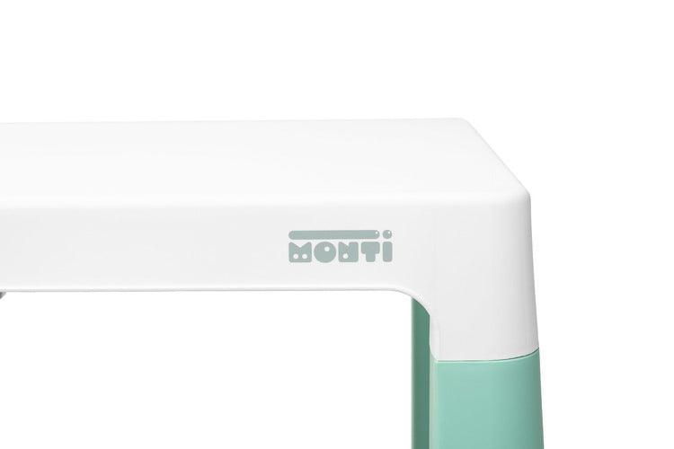 Monti is a versatile children's table with chairs. With its help, you can easily create a corner for artistic work or fun both at home and outdoors. The set is made of high-quality plastic - safe & resistant to various weather whims & wild games. The table & chairs are light, the child can carry them by himself. Thanks to the simple design, Monti can be easily assembled - just press the elements together. The table has 2 drawers that hide under the tabletop, it is also possible to lower the height by 6 cm.