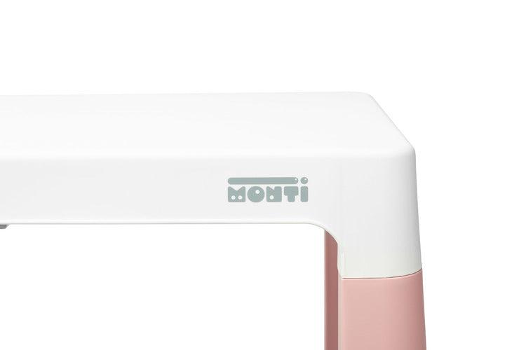 Monti is a versatile children's table with chairs. With its help, you can easily create a corner for artistic work or fun both at home and outdoors. The set is made of high-quality plastic - safe & resistant to various weather whims & wild games. The table & chairs are light, the child can carry them by himself. Thanks to the simple design, Monti can be easily assembled - just press the elements together. The table has 2 drawers that hide under the tabletop, it is also possible to lower the height by 6 cm.