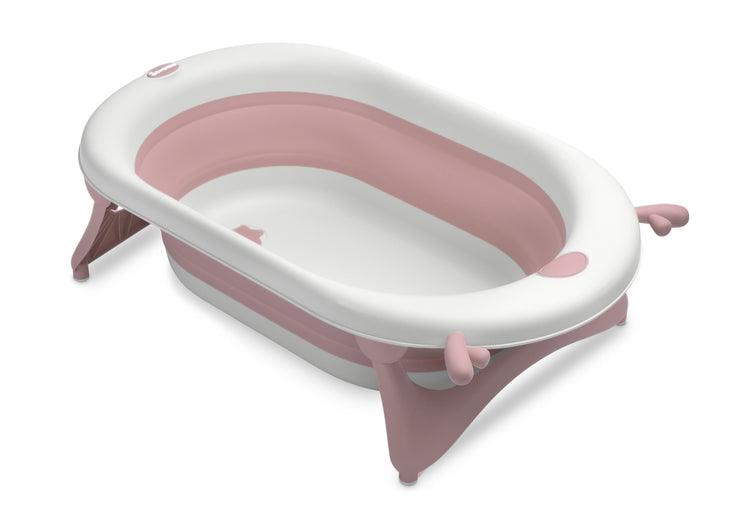 Foldable bathtub for small bathrooms and travels.It folds flat which makes it possible to save a lot of space in the apartment or a car. The bathtub has a classic shape and is decorated with cute deer horns. It can be used from the first days of baby’s life until he/she is ready for a bath in a traditional bath tub. It is made of durable and skin-friendly material. Additionally, the legs of the bathtub are equipped with anti-slip pads which prevent sliding and a blockade against self-folding.