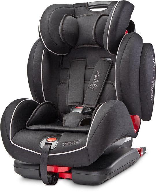 AngeloFIX can be installed in an easy and mistake-free way, thanks to the ISOFIX + TopTether fixing points. Also we equipped the seat with SPS pads that neutralize the impact force directed at the sides of the seat. AngeloFIX is also very practical and comfortable. It has an adjustable headrest and 3-positions of seat tilt. The seat is covered are soft upholstery made of breezy poliester fabrics.Sturdy seat shell made of high quality & durable materials. Modern design combined with high functionality.