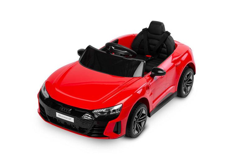 The Audi RS E-Tron GT from Toyz is a unique battery-powered vehicle for children. The design elements of the "adult" model were faithfully reproduced. The V-shaped rear beam of lights, the X-shaped headlamps and the entire body with the dynamic proportions of the GT inspired by sporty dynamics are noteworthy. As befits a real Audi sports car, it has a 4-wheel drive. Comfort and safety of play are ensured by: shock absorbers, EVA foam wheels, eco-leather seat, 3-point belts, slow start and automatic brake.