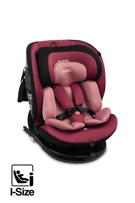 Mokki I-SIZE is a refreshed version of the Caretero car seat. Mokki is intended for children with a height of 40 cm to 150 cm, which means that it can accompany the child from the first moments of life. Mokki meets the i-Size approval standards, guaranteeing the highest standard of travel safety. The seat is equipped with a mechanism that allows the seat to be rotated 360 degrees, which makes placing the child in the seat easier. The ergonomic insert ensures comfort and convenience while traveling.
