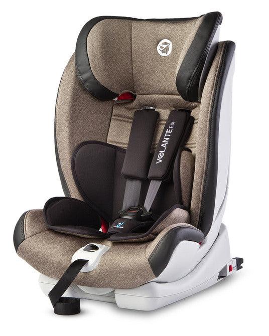 Little passengers to travel with style and high level of safety should be interested in our new, limited edition VolanteFix seat. Proven construction and used the highest quality fabrics to create a unique design. The VolanteFix Limited (9-36 kg) car seat combines high-quality materials and modern solutions, to protect the babies and take care of thier comfort. Therefore, VolanteFix Limited has, among others the function of mounting with car seat belts or ISOFIX + TopTether system.