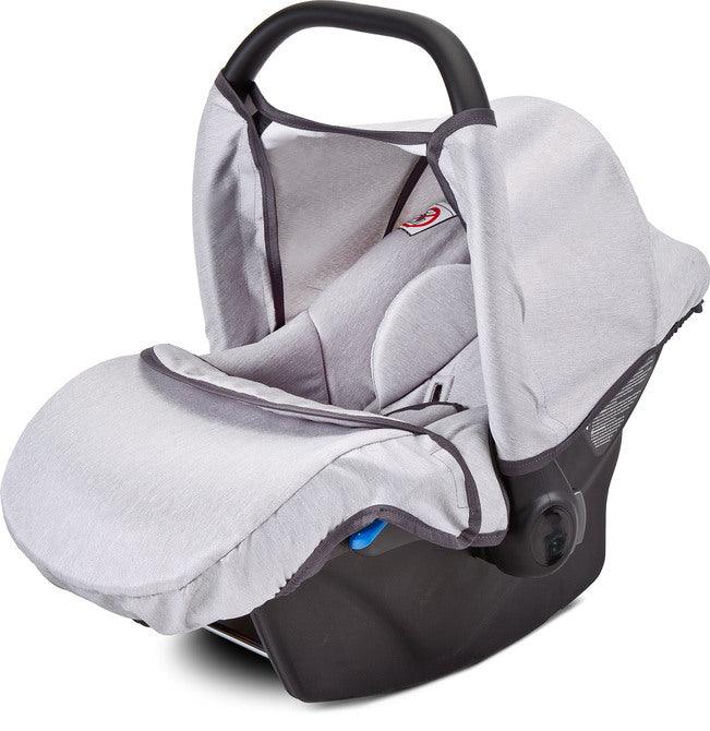 The Musca car seat is a perfect complementation of our Camini travel systems. Lightweight and can be easily installed in the car or on the stroller frame. Whenever you need to make a trip with your child, a car seat/stroller frame combo is the best option for you and your child. The Musca car seat can be used through your baby’s first year of life (until exceeding 10 kg of weight). You will always transport your child rearward-facing which is the safest option. Complies with the European norm ECE R44/04.