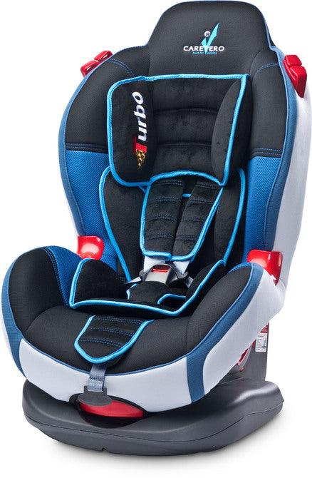 Caretero SPORT TURBO guarantees the safety of your child during every trip. It is made of high quality materials, friendly to the child and easy to keep clean. Its attractive design and original colour, competitive price are some undeniable advantages of this model. Car seat for a child weight from 9-25 kg (groups I and II). New type of upholstery made of two types of mesh fabric and delicate velour, integrated headrest for additional safety and comfort, shoulder belts covered with a anti-skid material