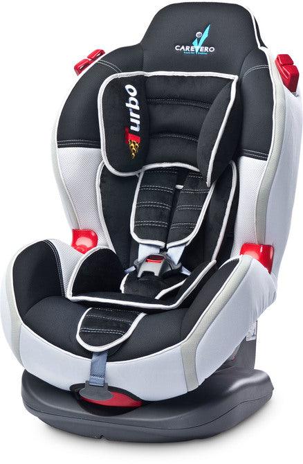 Caretero SPORT TURBO guarantees the safety of your child during every trip. It is made of high quality materials, friendly to the child and easy to keep clean. Its attractive design and original colour, competitive price are some undeniable advantages of this model. Car seat for a child weight from 9-25 kg (groups I and II). New type of upholstery made of two types of mesh fabric and delicate velour, integrated headrest for additional safety and comfort, shoulder belts covered with a anti-skid material