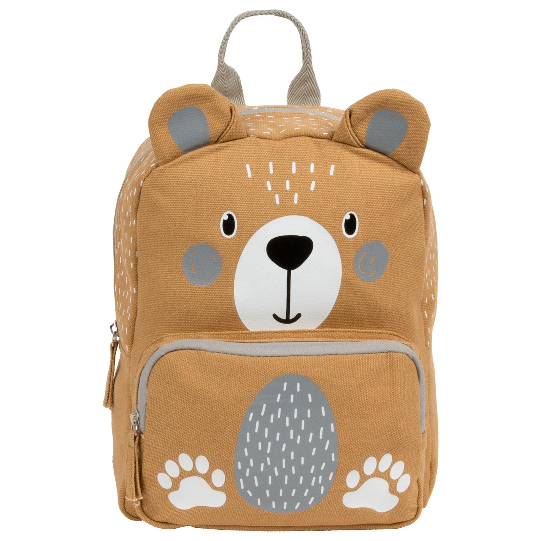 Stay organized & prepared for your child's daily adventures with our kindergarten backpack. With enough space for shoes, sweatshirt, favorite toy & small snacks. Perfect for kindergarten & trips. A cotton backpack with an animal motif is a light backpack for a preschooler or a child starting their adventure with kindergarten. It will accommodate a change of shoes, a sweatshirt, your favorite toy and small snacks and will be the perfect companion during your daily walk to kindergarten and on trips.