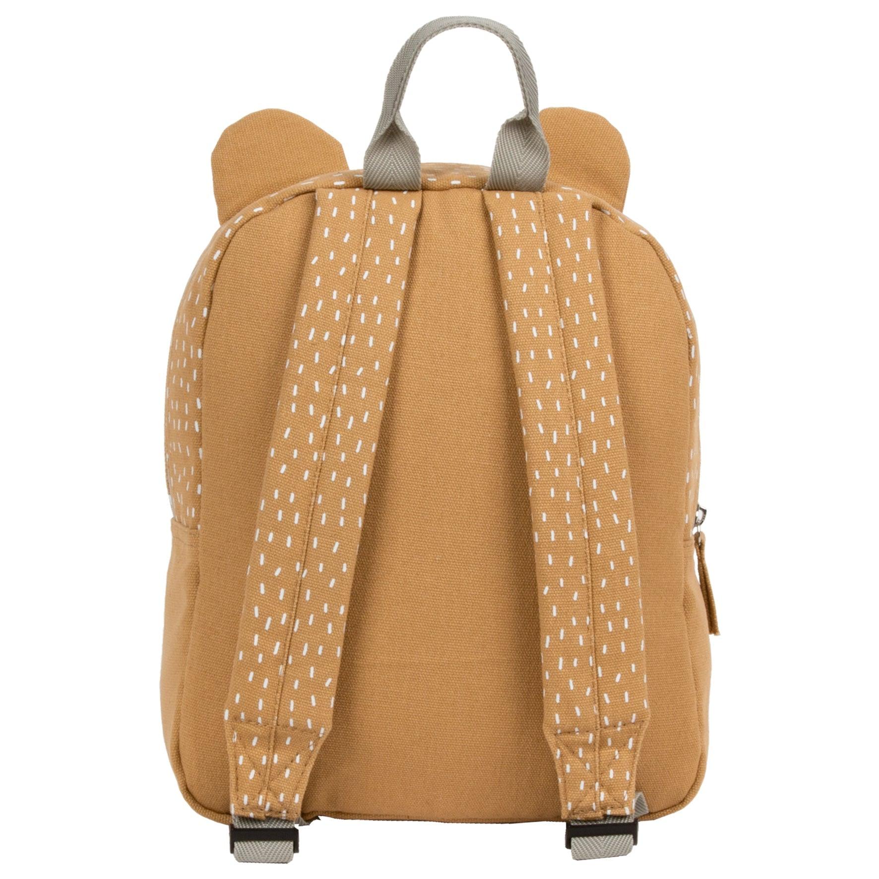 Stay organized & prepared for your child's daily adventures with our kindergarten backpack. With enough space for shoes, sweatshirt, favorite toy & small snacks. Perfect for kindergarten & trips. A cotton backpack with an animal motif is a light backpack for a preschooler or a child starting their adventure with kindergarten. It will accommodate a change of shoes, a sweatshirt, your favorite toy and small snacks and will be the perfect companion during your daily walk to kindergarten and on trips.