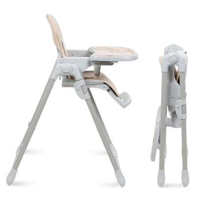 The beno baby and infant feeding high chair surprises with functionality and the compact size after folding. Baby high chair age 6 months to 3 years or child reaches a weight of 15 kg. Quick folding and unfolding system of high chair. The beno baby and infant feeding high chair has 5-point adjustable seat belts with the possibility of matching the child’s height.