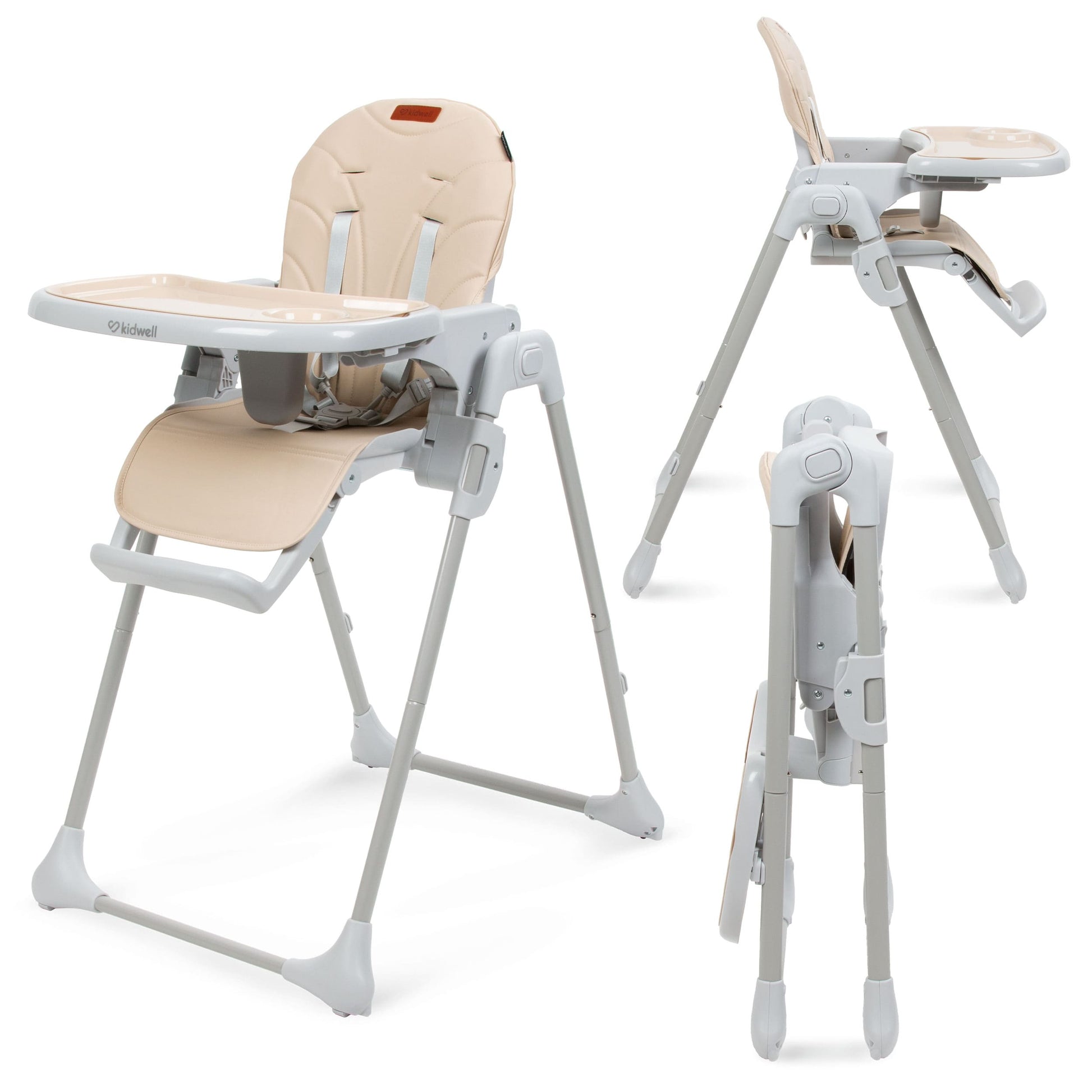 The beno baby and infant feeding high chair surprises with functionality and the compact size after folding. Baby high chair age 6 months to 3 years or child reaches a weight of 15 kg. Quick folding and unfolding system of high chair. The beno baby and infant feeding high chair has 5-point adjustable seat belts with the possibility of matching the child’s height.
