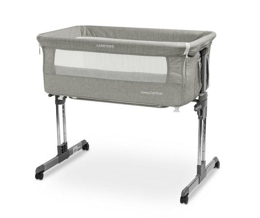 Sleep2gether bedside crib is answer to the growing needs & expectations of parents. Sleep2gether can be used as a standalone crib but it flourishes after removing the front wall. Sleep2gether can be used at the side of an adult bed. Light weight & integrated wheels increase the mobility while the height adjustment mechanism allows for a quick and easy setup. The crib can also be set at an angle to help in putting the baby to sleep and to prevent spitting.