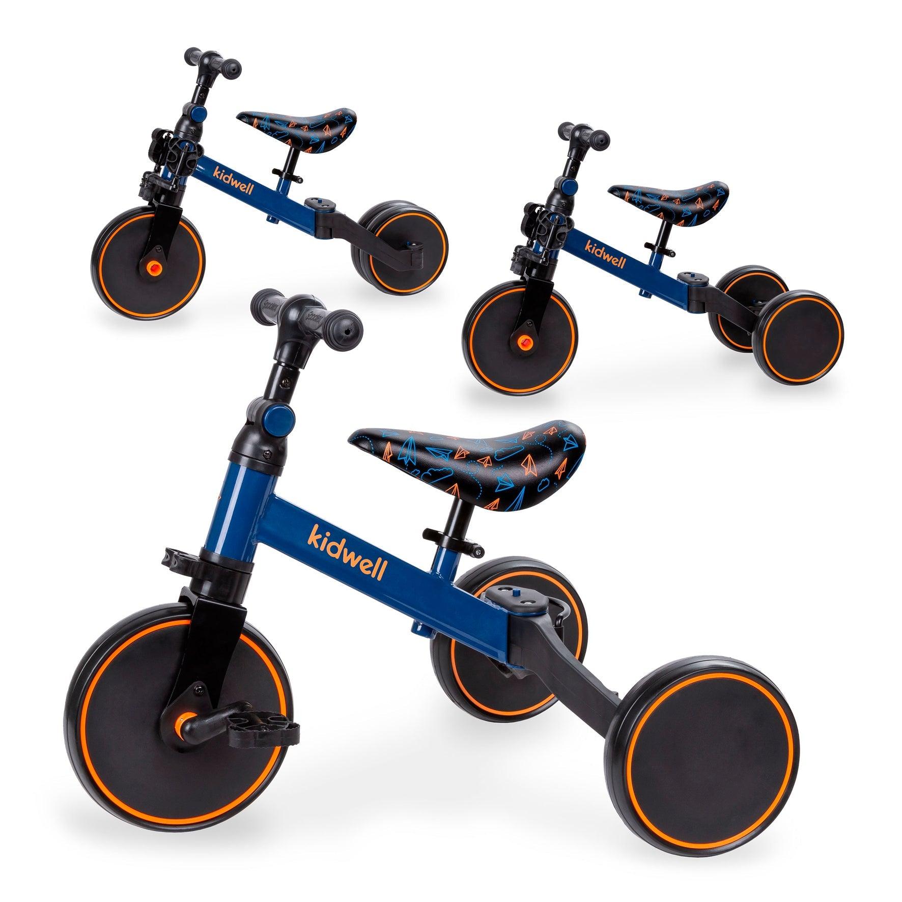 The PICO 3in1 bike is a perfect way for kids to learn how to ride a bike independently. With its ride-on, balance bike, and tricycle features, your child can easily acquire new skills. For more stability, unfold the rear wheels and your child can confidently start their ride by pushing with their legs, improving motor coordination. To learn how to balance on two wheels, simply fold the rear wheels into one wide wheel. And for a tricycle, unfold the rear wheels and attach the pedals.