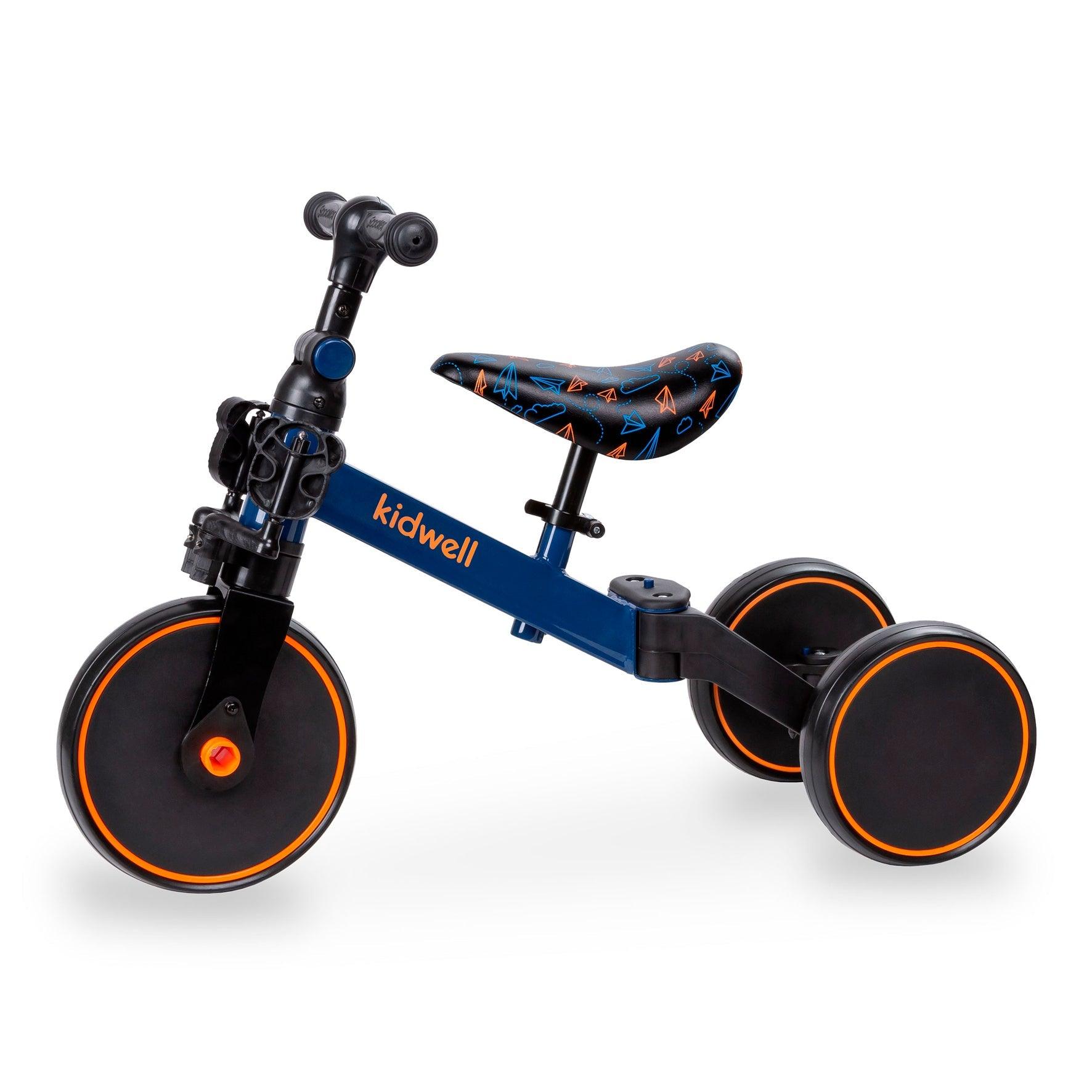 The PICO 3in1 bike is a perfect way for kids to learn how to ride a bike independently. With its ride-on, balance bike, and tricycle features, your child can easily acquire new skills. For more stability, unfold the rear wheels and your child can confidently start their ride by pushing with their legs, improving motor coordination. To learn how to balance on two wheels, simply fold the rear wheels into one wide wheel. And for a tricycle, unfold the rear wheels and attach the pedals.
