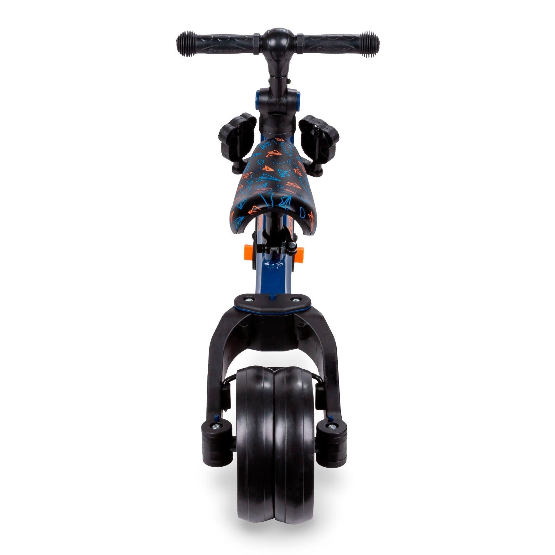 The PICO 3in1 bike is a perfect way for kids to learn how to ride a bike independently. With its ride-on, balance bike, and tricycle features, your child can easily acquire new skills. For more stability, unfold the rear wheels and your child can confidently start their ride by pushing with their legs, improving motor coordination. To learn how to balance on two wheels, simply fold the rear wheels into one wide wheel. And for a tricycle, unfold the rear wheels and attach the pedals.