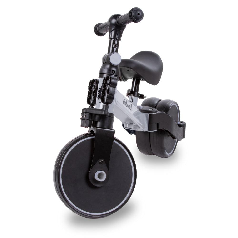 The PICO 3in1 bike is a perfect way for kids to learn how to ride a bike independently. With its ride-on, balance bike, and tricycle features, your child can easily acquire new skills. For more stability, unfold the rear wheels and your child can confidently start their ride by pushing with their legs, improving motor coordination. To learn how to balance on two wheels, simply fold the rear wheels into one wide wheel. And for a tricycle, unfold the rear wheels and attach the pedals.