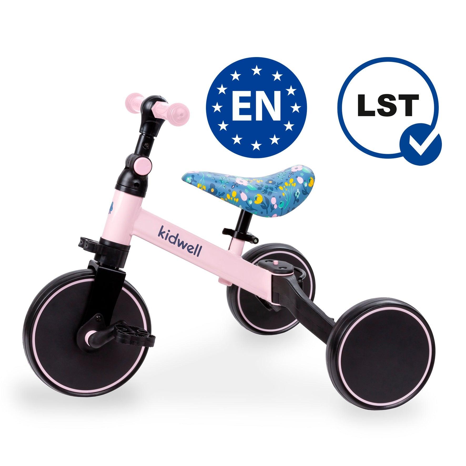 The PICO 3in1 bike is a perfect way for kids to learn how to ride a bike independently. With its ride-on, balance bike, and tricycle features, your child can easily acquire new skills. For more stability, unfold the rear wheels and your child can confidently start their ride by pushing with their legs, improving motor coordination. To learn how to balance on two wheels, simply fold the rear wheels into one wide wheel. And for a tricycle, unfold the rear wheels and attach the pedals.