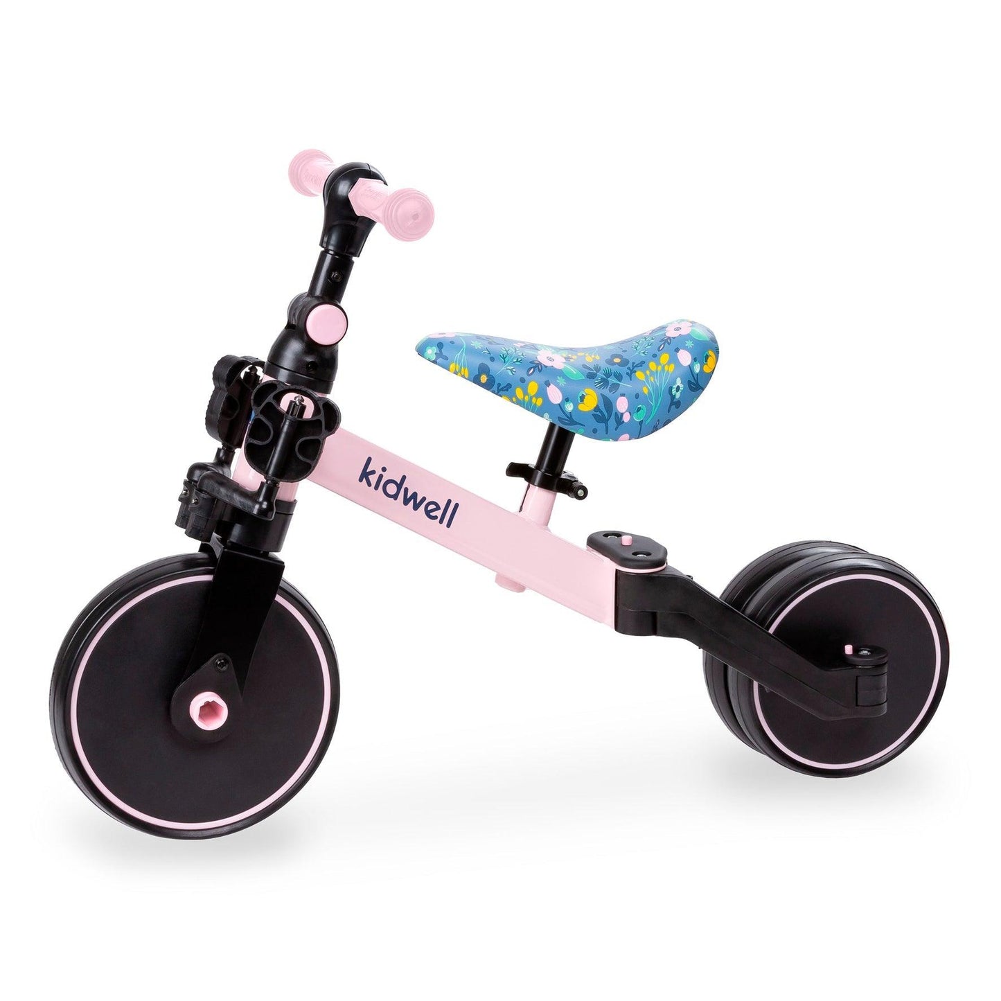 The PICO 3in1 bike is a perfect way for kids to learn how to ride a bike independently. With its ride-on, balance bike, and tricycle features, your child can easily acquire new skills. For more stability, unfold the rear wheels and your child can confidently start their ride by pushing with their legs, improving motor coordination. To learn how to balance on two wheels, simply fold the rear wheels into one wide wheel. And for a tricycle, unfold the rear wheels and attach the pedals.