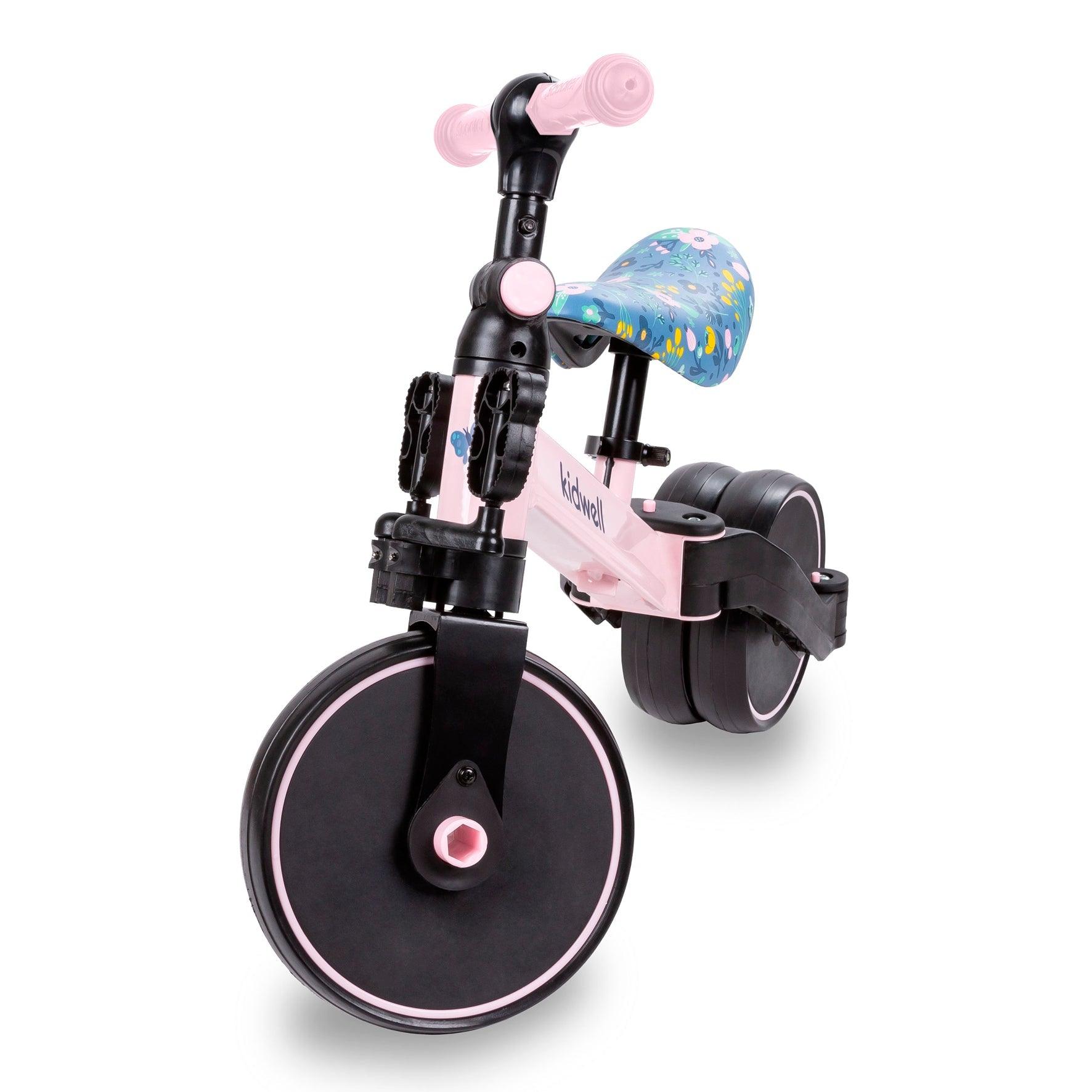 The PICO 3in1 bike is a perfect way for kids to learn how to ride a bike independently. With its ride-on, balance bike, and tricycle features, your child can easily acquire new skills. For more stability, unfold the rear wheels and your child can confidently start their ride by pushing with their legs, improving motor coordination. To learn how to balance on two wheels, simply fold the rear wheels into one wide wheel. And for a tricycle, unfold the rear wheels and attach the pedals.