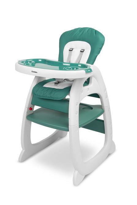 HOMEE 2-in1 is baby & infant feeding high chair. It can be used as a high chair & can be also transformed into a chair & table set. 3 backrest incline positions, double adjustable tray, adjustable 5-point harness.