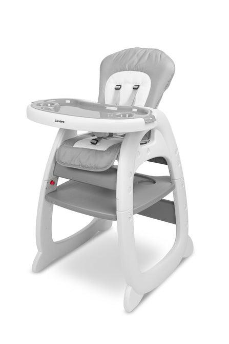 HOMEE 2-in1 is baby & infant feeding high chair. It can be used as a high chair & can be also transformed into a chair & table set. 3 backrest incline positions, double adjustable tray, adjustable 5-point harness.