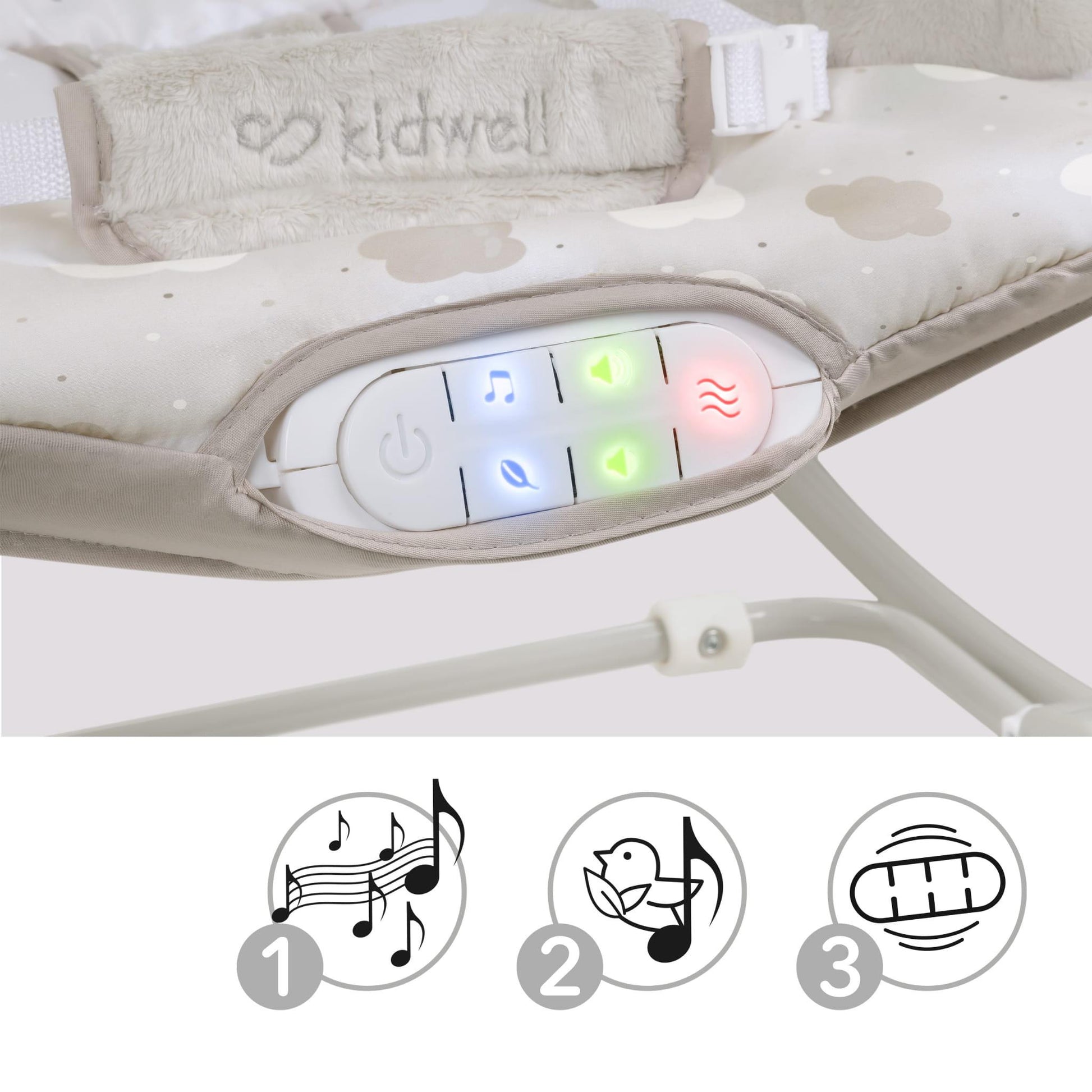 PINO rocker for newborn baby and infant. Pleasant and handy - these are the features of pino rocking chair. It will relax, provide entertainment and lull your child to sleep. Comfortable, modern and, above all, multifunctional. The product is intended for children from the first days of life. The stable frame structure allows for safe use of the rocker? until the child weighs 9 kg.
