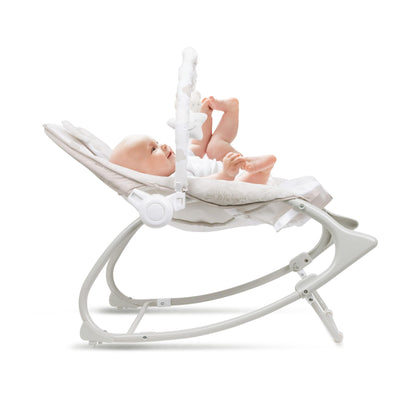 PINO rocker for newborn baby and infant. Pleasant and handy - these are the features of pino rocking chair. It will relax, provide entertainment and lull your child to sleep. Comfortable, modern and, above all, multifunctional. The product is intended for children from the first days of life. The stable frame structure allows for safe use of the rocker? until the child weighs 9 kg.