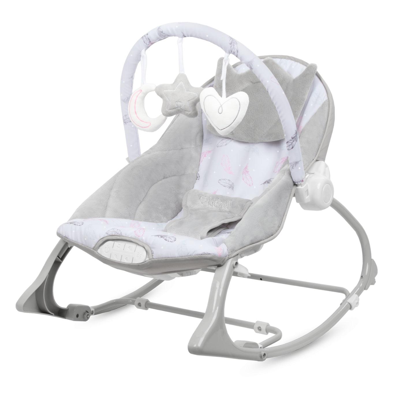 PINO rocker for newborn baby and infant. Pleasant and handy - these are the features of pino rocking chair. It will relax, provide entertainment and lull your child to sleep. Comfortable, modern and, above all, multifunctional. The product is intended for children from the first days of life. The stable frame structure allows for safe use of the rocker? until the child weighs 9 kg.