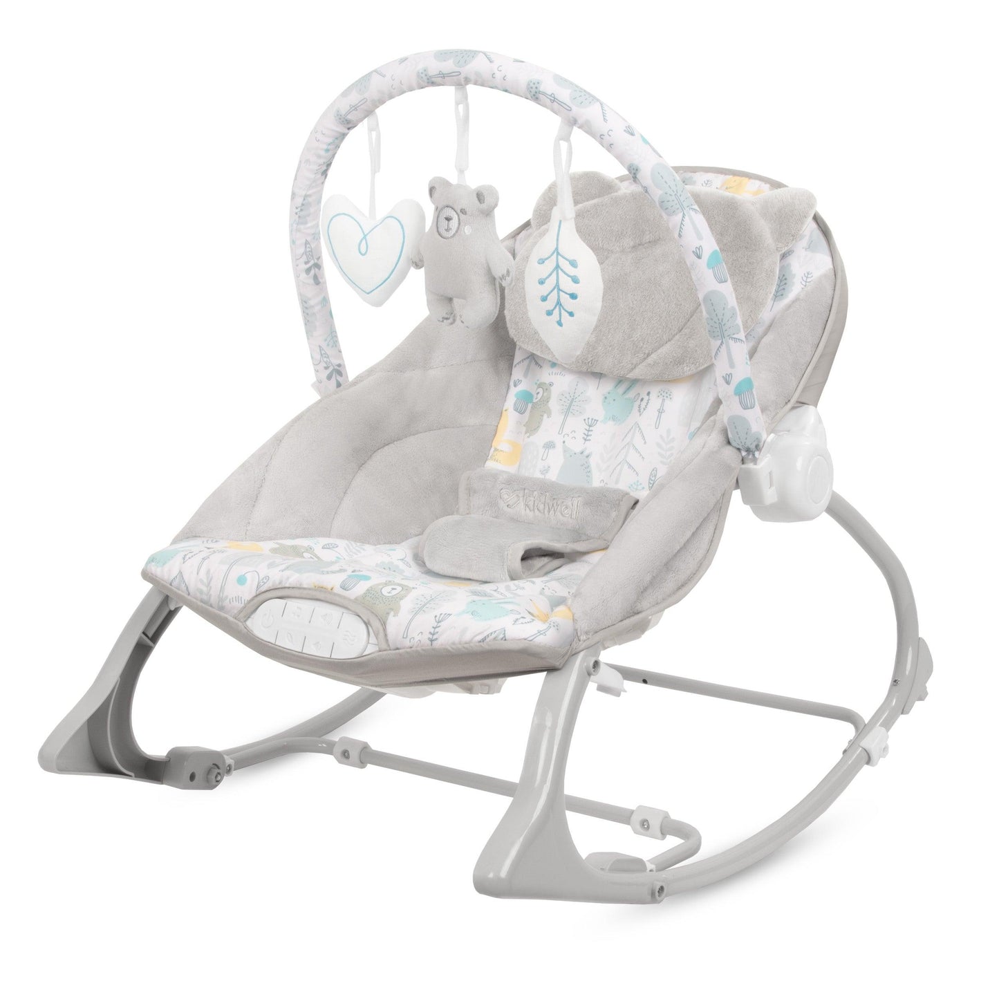 PINO rocker for newborn baby and infant. Pleasant and handy - these are the features of pino rocking chair. It will relax, provide entertainment and lull your child to sleep. Comfortable, modern and, above all, multifunctional. The product is intended for children from the first days of life. The stable frame structure allows for safe use of the rocker? until the child weighs 9 kg.