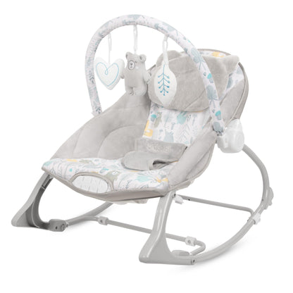 PINO rocker for newborn baby and infant. Pleasant and handy - these are the features of pino rocking chair. It will relax, provide entertainment and lull your child to sleep. Comfortable, modern and, above all, multifunctional. The product is intended for children from the first days of life. The stable frame structure allows for safe use of the rocker? until the child weighs 9 kg.