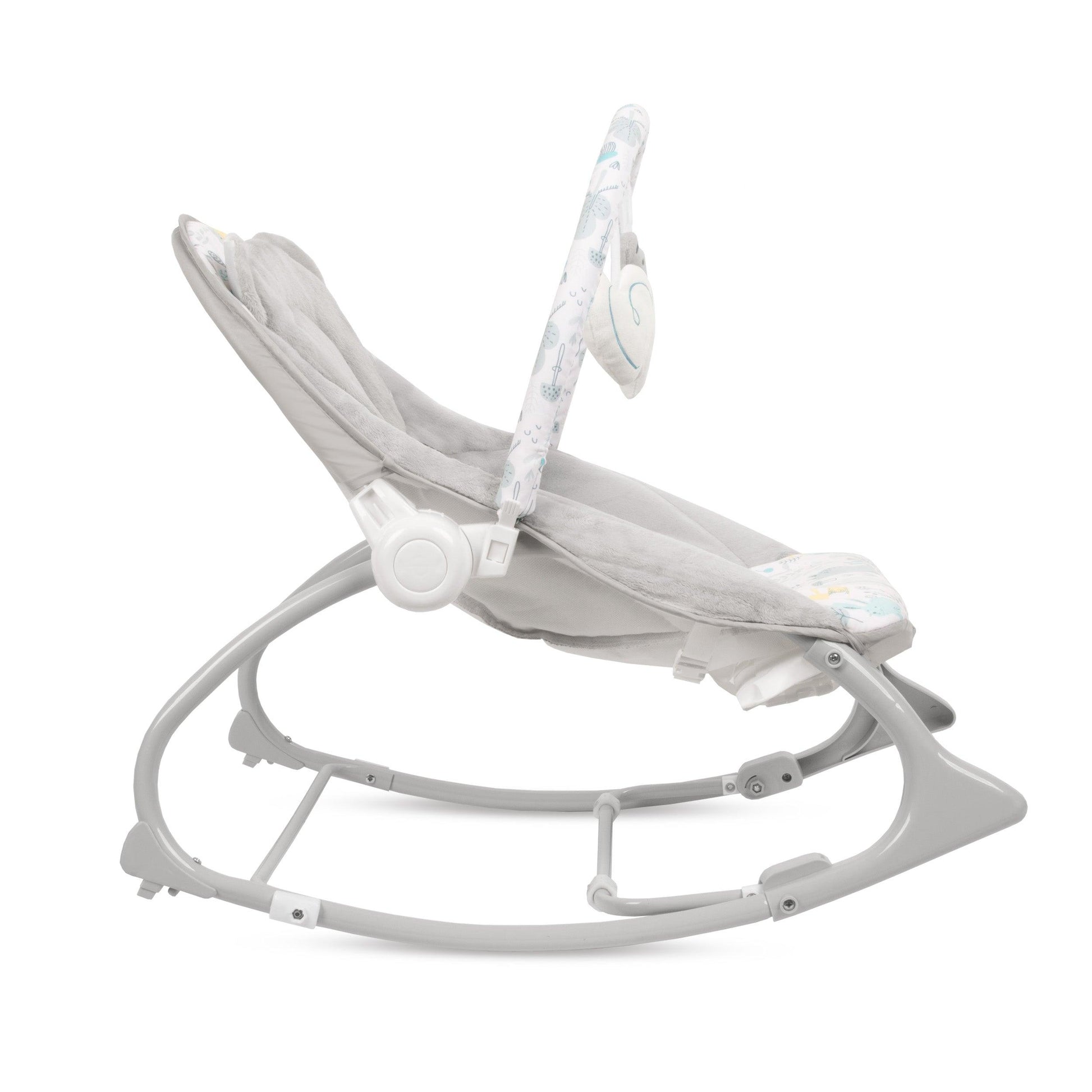 PINO rocker for newborn baby and infant. Pleasant and handy - these are the features of pino rocking chair. It will relax, provide entertainment and lull your child to sleep. Comfortable, modern and, above all, multifunctional. The product is intended for children from the first days of life. The stable frame structure allows for safe use of the rocker? until the child weighs 9 kg.
