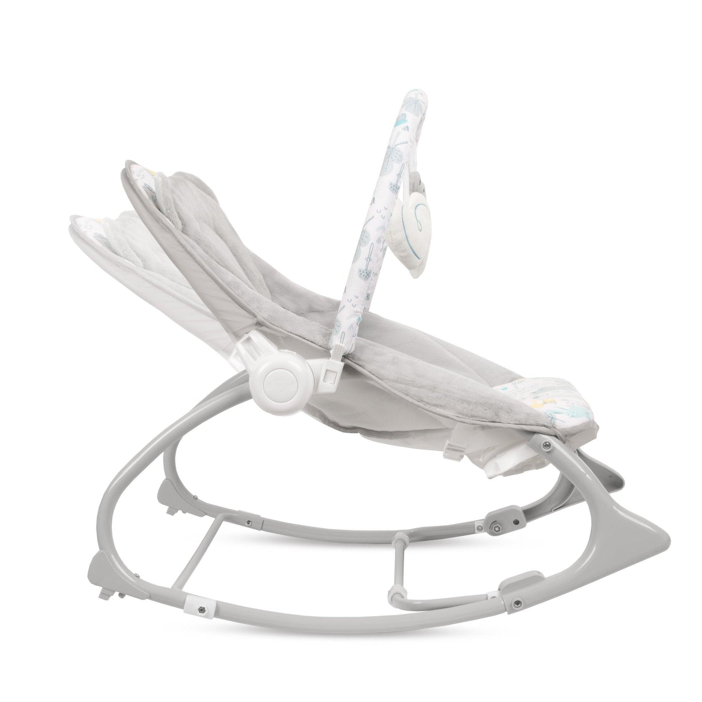 PINO rocker for newborn baby and infant. Pleasant and handy - these are the features of pino rocking chair. It will relax, provide entertainment and lull your child to sleep. Comfortable, modern and, above all, multifunctional. The product is intended for children from the first days of life. The stable frame structure allows for safe use of the rocker? until the child weighs 9 kg.