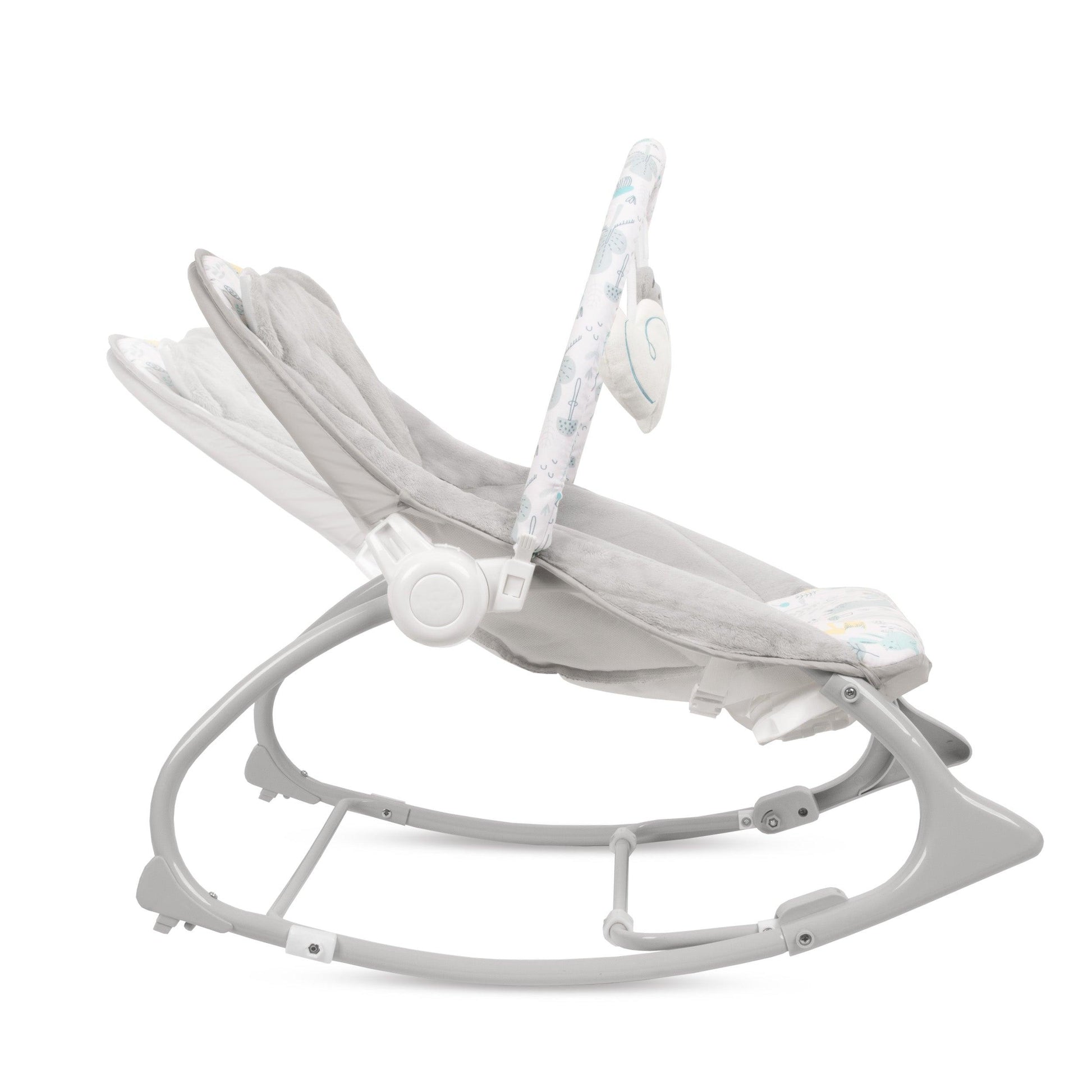 PINO rocker for newborn baby and infant. Pleasant and handy - these are the features of pino rocking chair. It will relax, provide entertainment and lull your child to sleep. Comfortable, modern and, above all, multifunctional. The product is intended for children from the first days of life. The stable frame structure allows for safe use of the rocker? until the child weighs 9 kg.