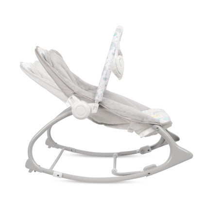 PINO rocker for newborn baby and infant. Pleasant and handy - these are the features of pino rocking chair. It will relax, provide entertainment and lull your child to sleep. Comfortable, modern and, above all, multifunctional. The product is intended for children from the first days of life. The stable frame structure allows for safe use of the rocker? until the child weighs 9 kg.