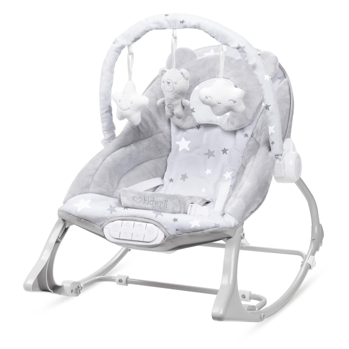 PINO rocker for newborn baby and infant. Pleasant and handy - these are the features of pino rocking chair. It will relax, provide entertainment and lull your child to sleep. Comfortable, modern and, above all, multifunctional. The product is intended for children from the first days of life. The stable frame structure allows for safe use of the rocker? until the child weighs 9 kg.