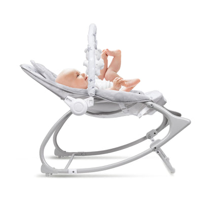 PINO rocker for newborn baby and infant. Pleasant and handy - these are the features of pino rocking chair. It will relax, provide entertainment and lull your child to sleep. Comfortable, modern and, above all, multifunctional. The product is intended for children from the first days of life. The stable frame structure allows for safe use of the rocker? until the child weighs 9 kg.